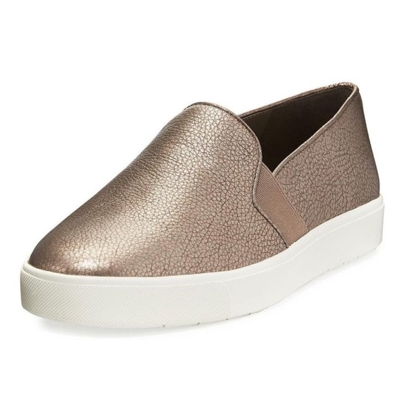 Vince Shoes - Vince Blair Metallic Leather Slip-On Shoe